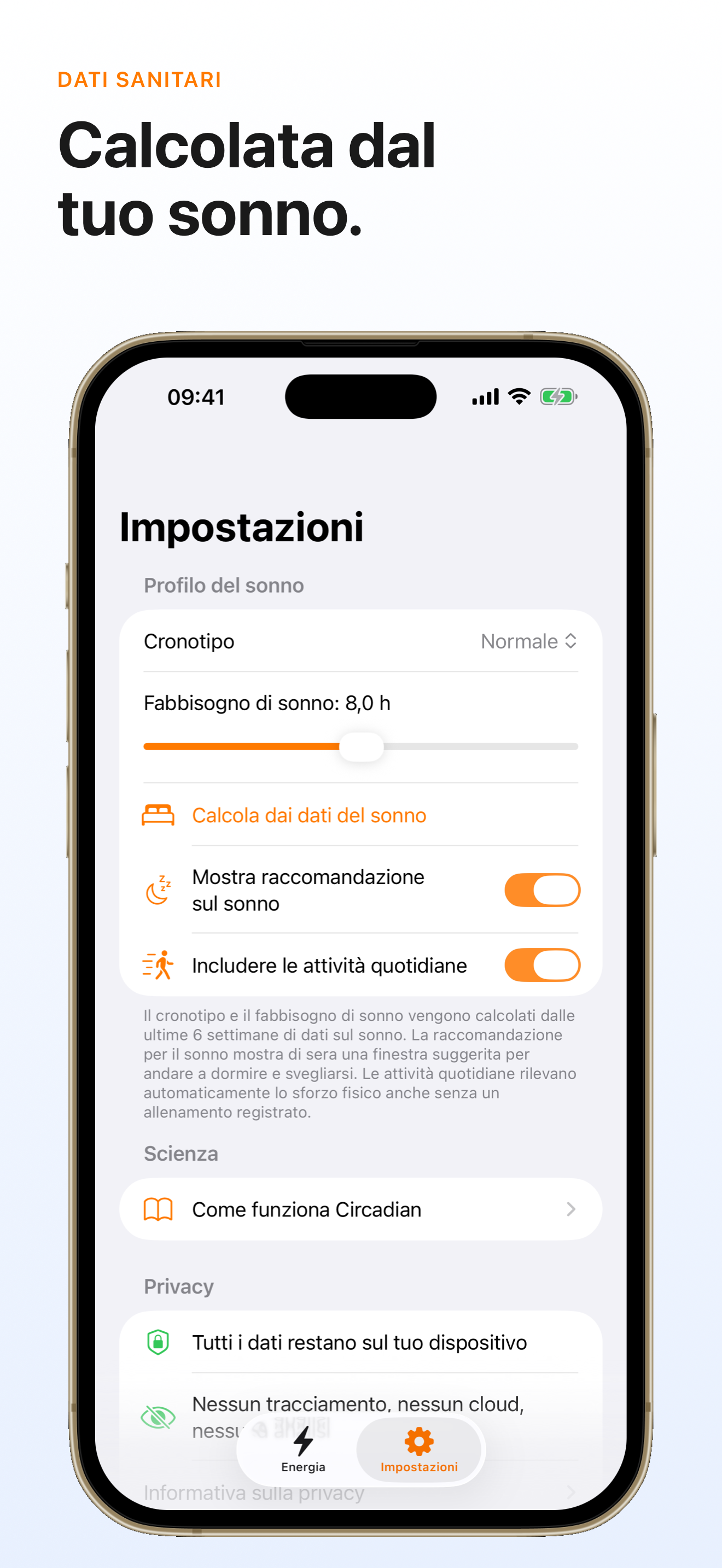 Calcolata dal tuo sonno