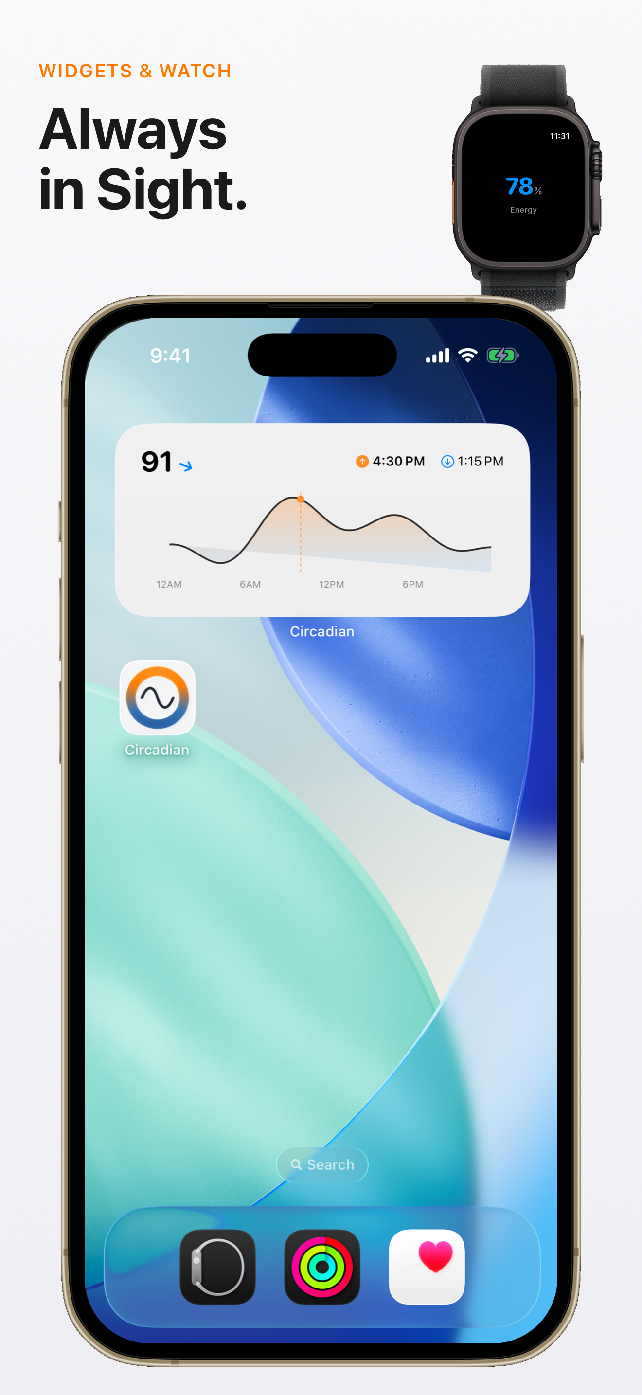 Widgets and Apple Watch, Always in Sight